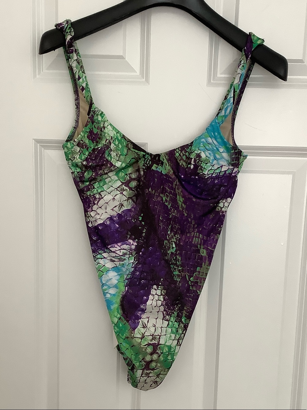 La Perla Green, Purple & Blue Printed One-Piece Swimsuit